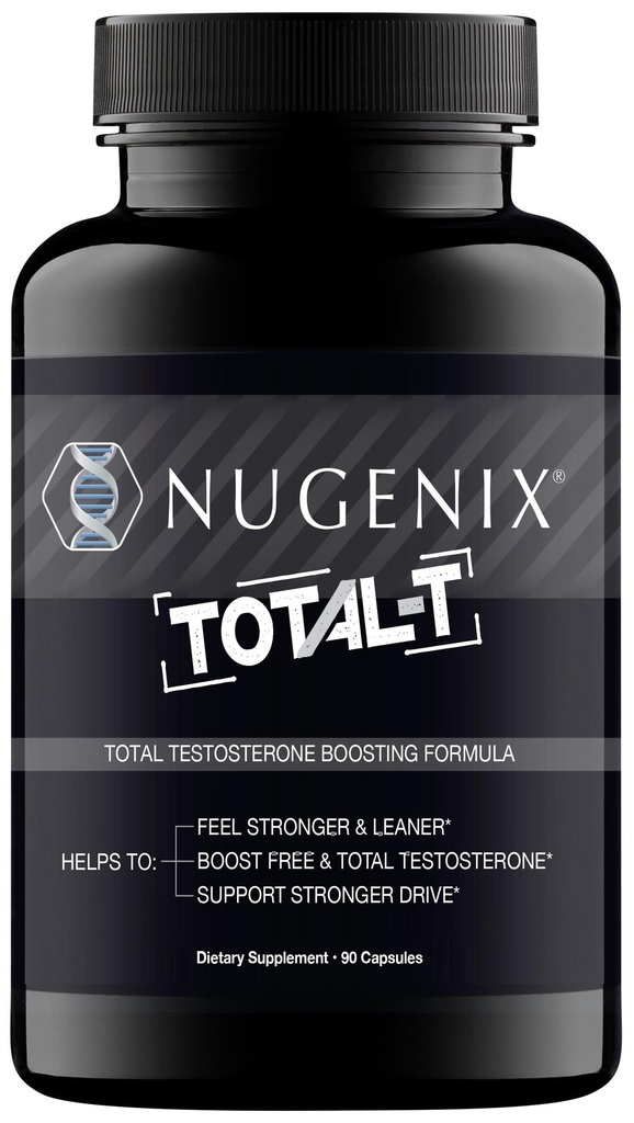 Nugenix Total-T, Free and Total Testosterone Booster Supplement for Men, 90 Count