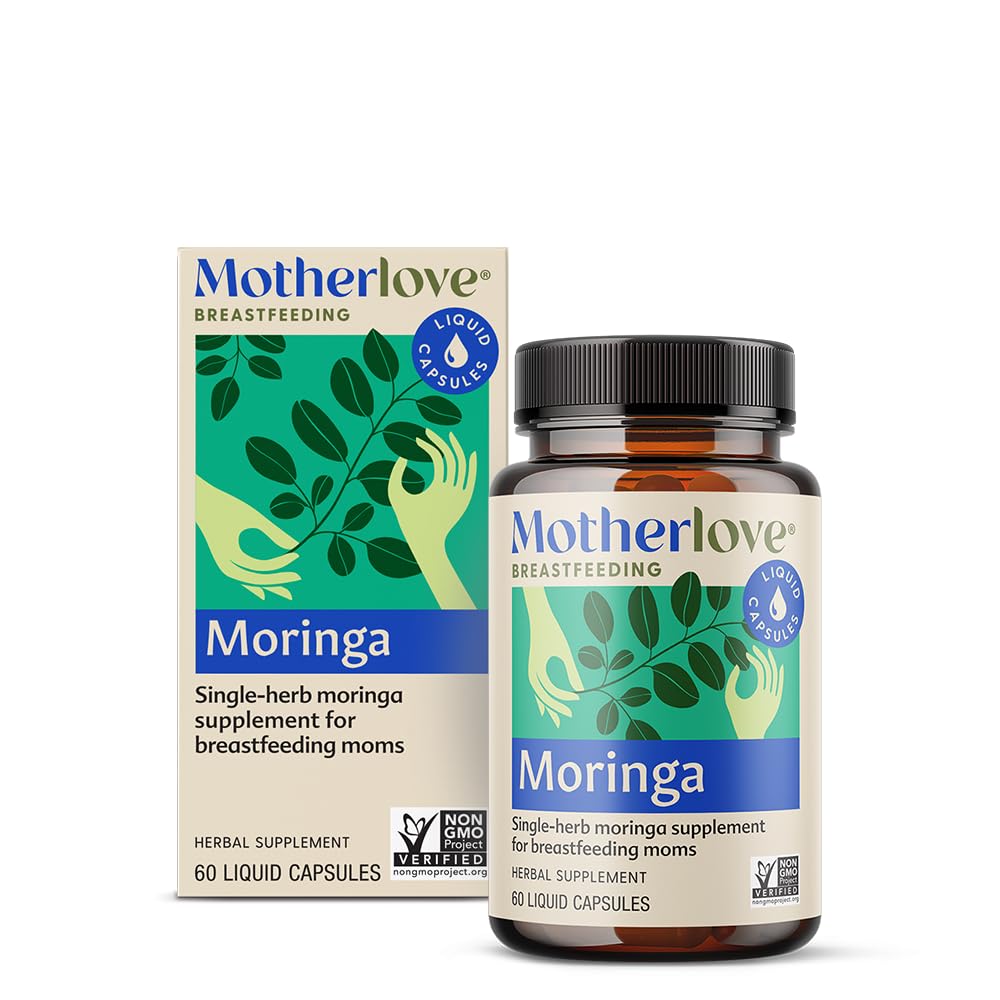 Motherlove Moringa (60 vloeibare caps) Borstvoedingssupplement ter ondersteuning van de Breast Milk Supply