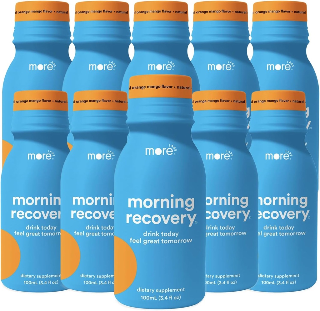 Meer Labs Morning Recovery Orange Mango Flavor Electrolyte & Milk Thistle Drink 10 Pack 