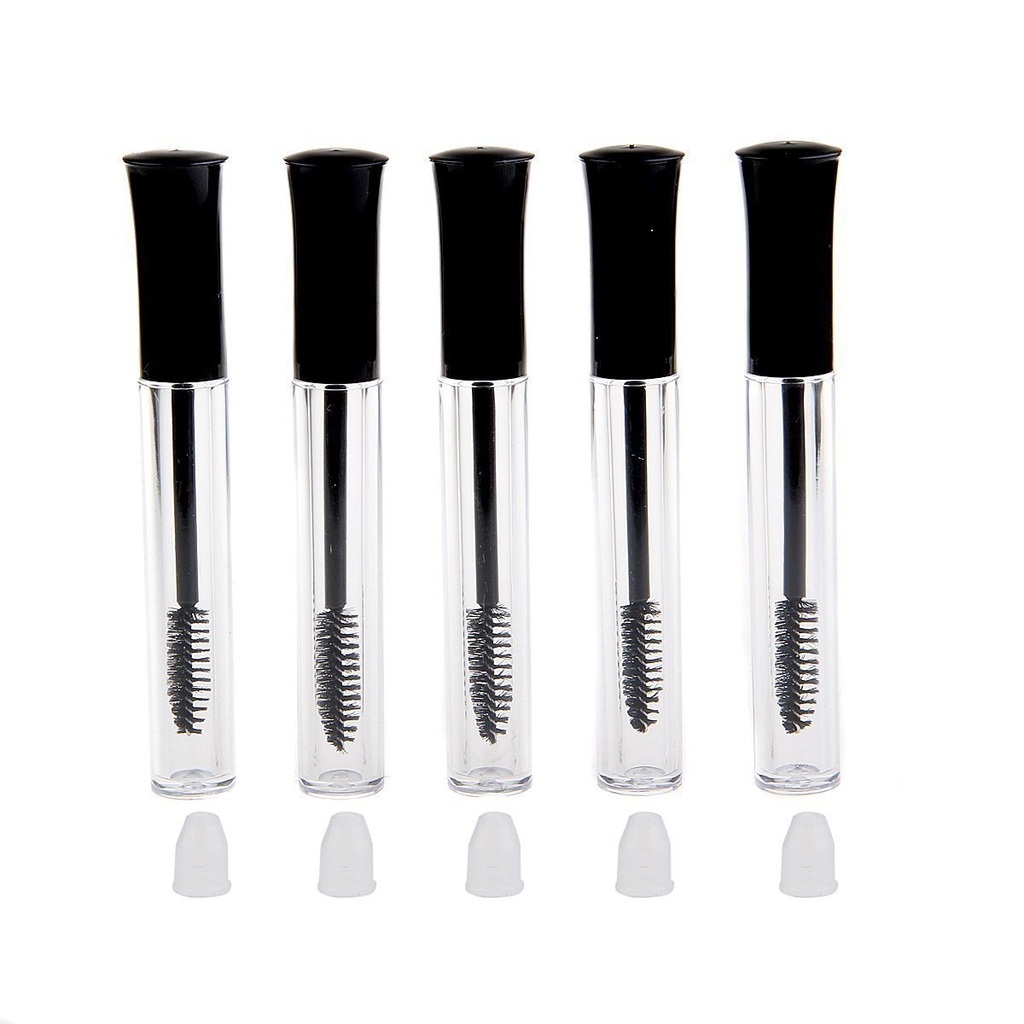 5PCS/5ML Herbruikbare Lege wimpergroei olie Mascara flessen buishouder Container wimper tang flacons met borstel
