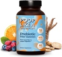 Poop Like a Champion Fiber Gummies 5g Fiber per Serving, Non-GMO, Vegan, Digestieve Ondersteuning, 60 stuks per fles