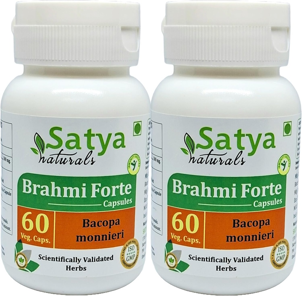 Brahmi Forte Capsules 500 mg. 60 Veg. Capsules 