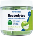 Nutricost Electrolytes Complex, Groene Apple smaak, 40 Stickpacks - Advanced Hydration Complex