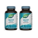 Nature's Way Calcium Magnesium & Vitamine D3 Complex, gezonde botten & tanden, spierfunctie en ontspanning*, Glutenvrij, 250 Capsules (Verpakking mei Vary) - 2 Pack