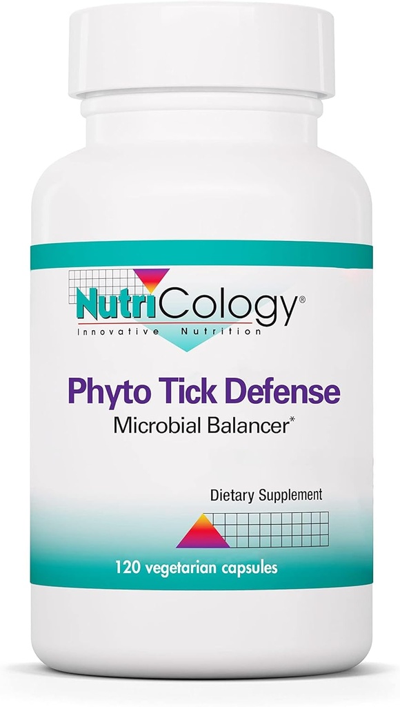 Nutricology - Phyto Tick Defense Supplement - Mushroom Complex, Mushroom Extract, Lions Mane, Cordyceps, Beta Glucans, Vegetarische Capsules - 120 Tellen