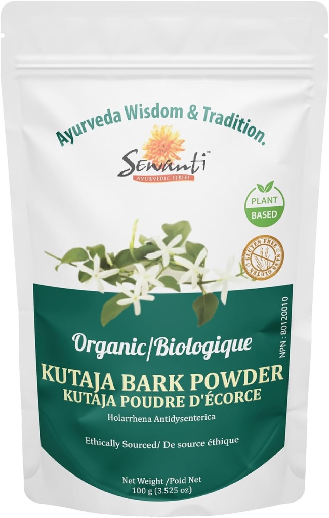 Sewanti Kutaja Bark Powder - High Potency 100% natuurlijke kruidensupplement voor spijsvertering Comfort - 100g