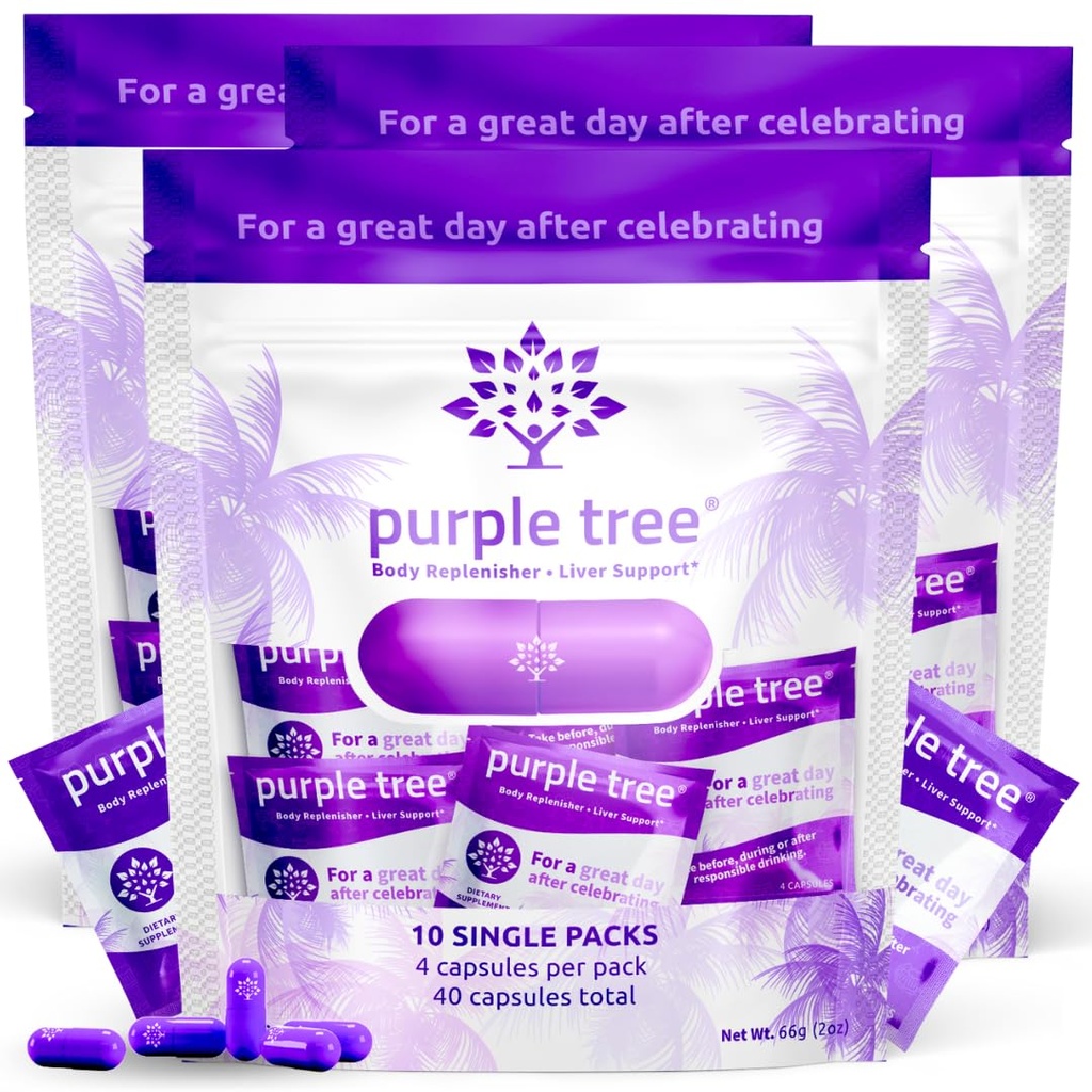 Purple Tree Post-Celebration Wellness Liver Support, Hydration & Replenisher 