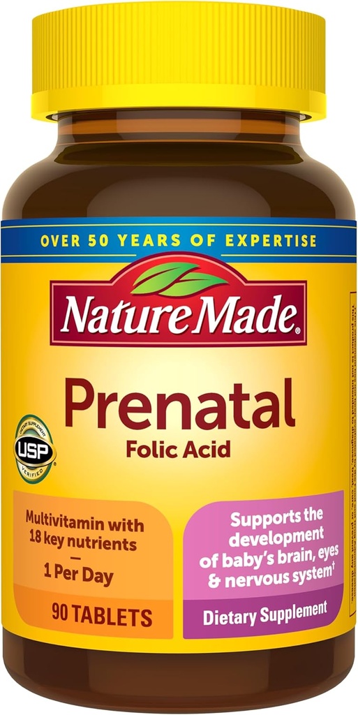 Natuur gemaakt, Prenatale Multi tabletten, 90 Tellen