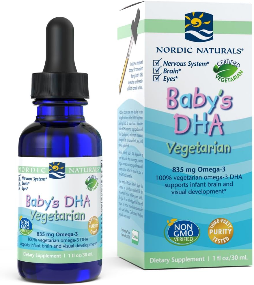 Nordic Naturals - DHA Vegetarisch, ondersteunt hersenen en visuele ontwikkeling, 1 Ounce