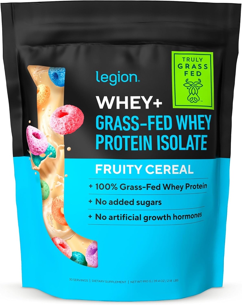 LEGIE Wei+ Proteïne Wei Isolaat uit Grass Fed Cows - Wei Proteïne Isolaat Poeder Lage Calorie, Non-GMO, Suikervrij, Lactose en Glutenvrij, Alle Natuurlijke Proteïne Poeder voor Mannen & Vrouwen, (30 Servers)