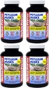 Yerba Prima Psyllium Husks Veg Caps - 180 Tellen (pakket van 4) - Vegan, Non-GMO, Glutenvrij, Colon Cleanser, Dagelijks vezelsupplement voor Gut Health & Regularity