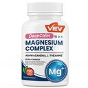 VEV DeepCalm 15 in 1 Magnesium Glycinate & Citrate Complex Capsules, Cortisol Supplements for Women 
