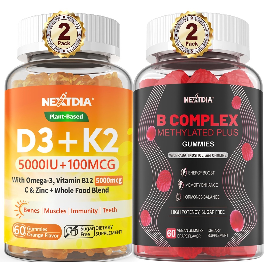 D3 5000 IE + K2(MK-7) 100 mcg + Vegan Supe