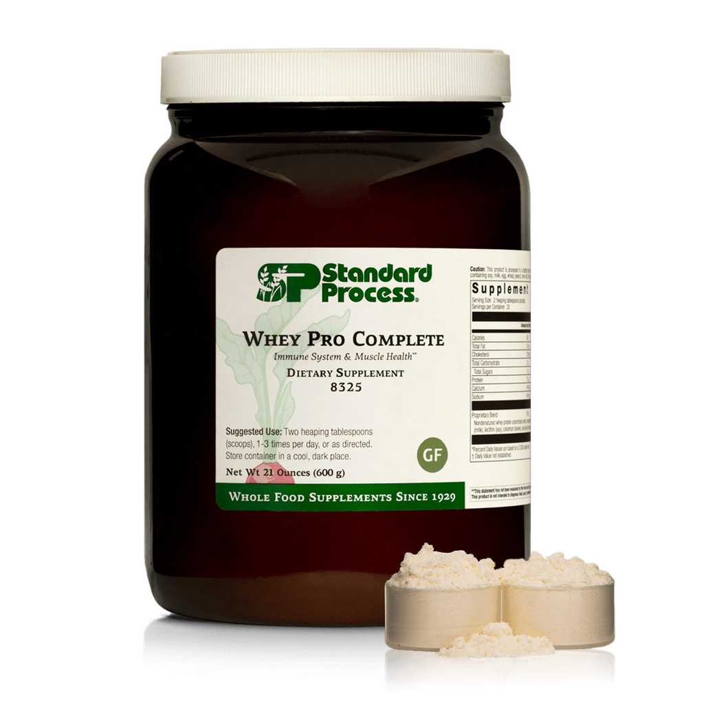 Standard Process Inc. Wei Pro Complete - Whole Food Immune Ondersteuning met Colostrum, Chicory Root en Wei Proteïne Poeder - 21 Ounce, 25 Servers