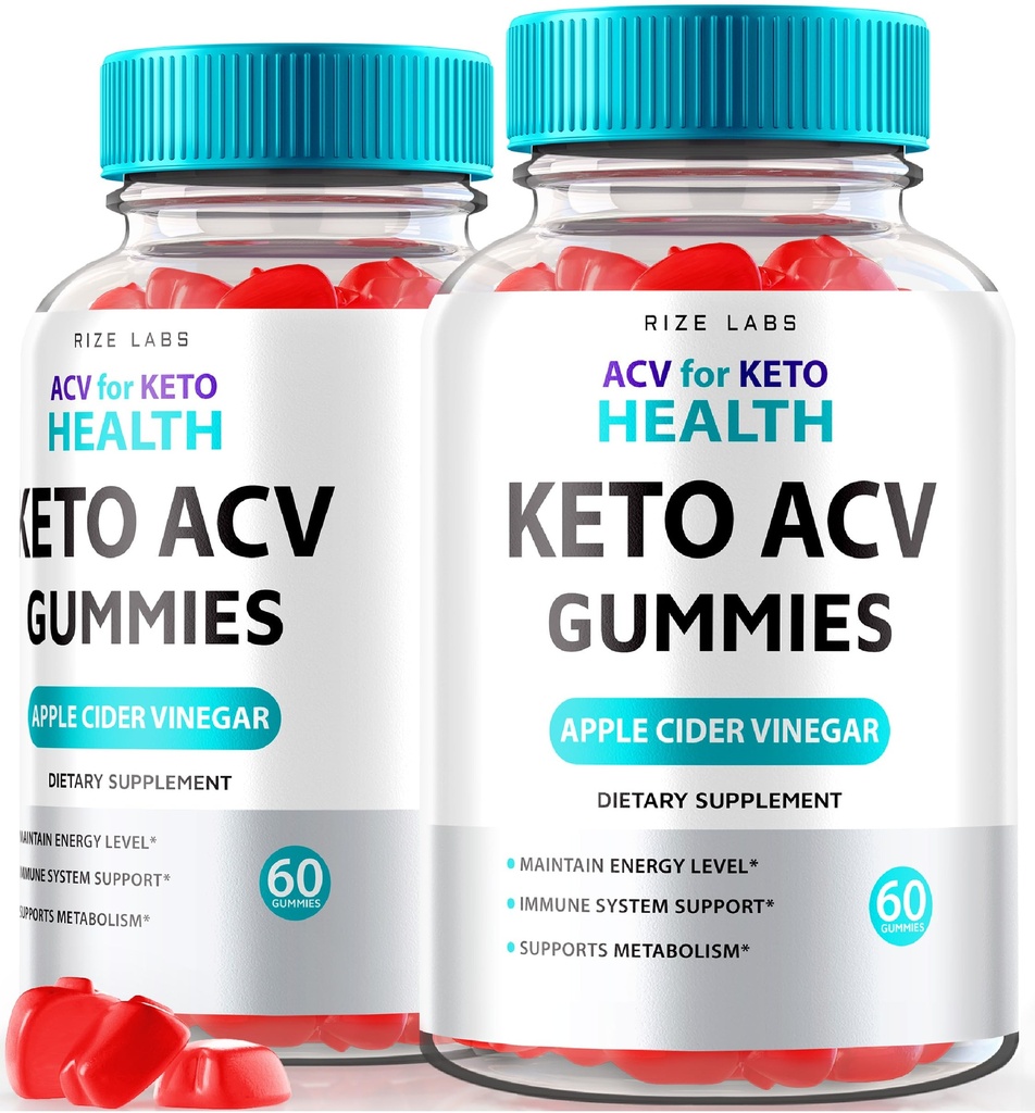 rize labs - ACV voor Keto Health Gummies - 750mg Advanced Weight Loss met Apple Cider Vinegar ACV Supplement voor buikvet (120 Gummies)