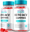 rize labs - ACV voor Keto Health Gummies - 750mg Advanced Weight Loss met Apple Cider Vinegar ACV Supplement voor buikvet (120 Gummies)