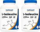 Nutricost L-isoleucine 2000mg per portie, 240 capsules per fles (2 flessen)