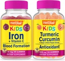 WellYeah Iron + Vitamine C Kids + Kurkuma Curcumin Kids, Gummies Bundle - Grote Proeverij, Vitamine Supplement, Glutenvrij, GGO-vrij, Kauwgom