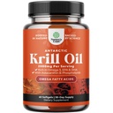 Antarctica Krill Oil 2000mg Softgels Per Serving - Omega 3 Krill Oil Supplement met EPA DHA & Astaxanthine (60 Count (Pack of 1)