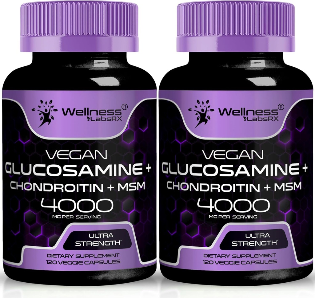 WELZIJN LABSRX Glucosamine Chondroitin MSM - 4000mg - 240 Tel.