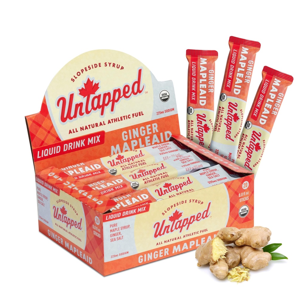 Ongedopte vloeibare Ginger Mapleaid - Individueel verpakt - Doos van 20