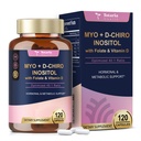 Totaria Myo-Inositol & D-Chiro Inositol Supplement Capules 3075mg, Plus Multivitamine Vitamine D3, Folaat, Ideaal 40:1 Ratio - Hormonale Balance for Women & Ovarian* Ondersteuning Vegan, niet GGO - 120 Caps