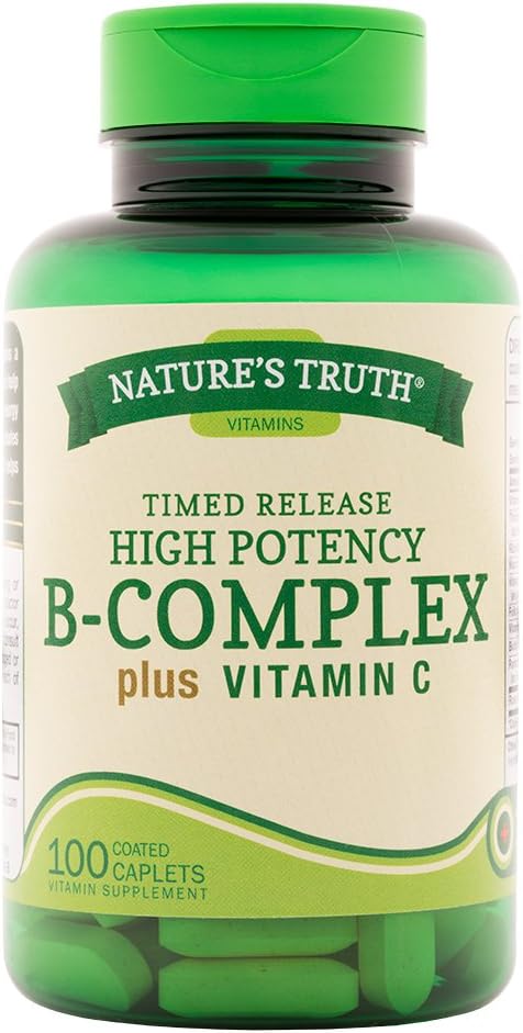 De waarheid van de natuur B-complex Plus vitamine C tijd vrijgegeven, 100 Tellen (pakket van 3)