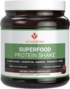ACTIVATEYOU Superfood Proteïne Shake -Vegan Plant Proteïne Poeder - met biologische 7 Paddestoelen Blend, Spirulina, en GoldRella Chlorella - bevordert spier integriteit, chocolade smaak (15 Serven)