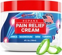 Pijnstillende crème met Arnica, Magnesium, MSM & Kurkuma (4 FL Oz) - Natuurlijke verzachtende verlichting crème voor gewrichten & pijnlijke spieren - Niet vettig pijnverlichting