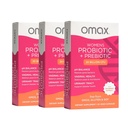 Omax3 Womens Probiotic + Prebiotic, Cranberry & Chicory Root, 20 Miljard CFU, 6 Klinisch bewezen strains, Vaginale pH, UTI, Bloating, (Verpakking mei Vary) 90 Vege Capsules (3 Dozen)