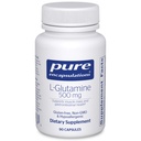 Pure Encapsulations L-Glutamine 500 mg - Supplement voor Immune en Digestieve Ondersteuning, Gut Health en Voering, Metabolisme en Spierondersteuning* - met Free-Form L-Glutamine - 90 capsules