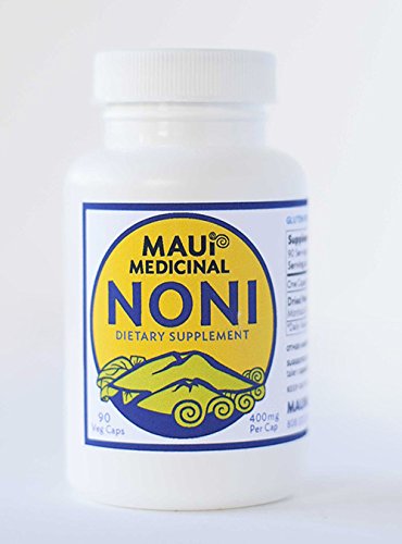 Kona Noni 90 Vcaps 400mg per capsule Biologisch Geheel Fruit