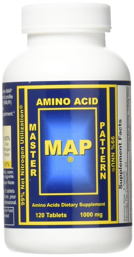 Kaart 2 X Master Aminozuur patroon 1000mg Muscle Building