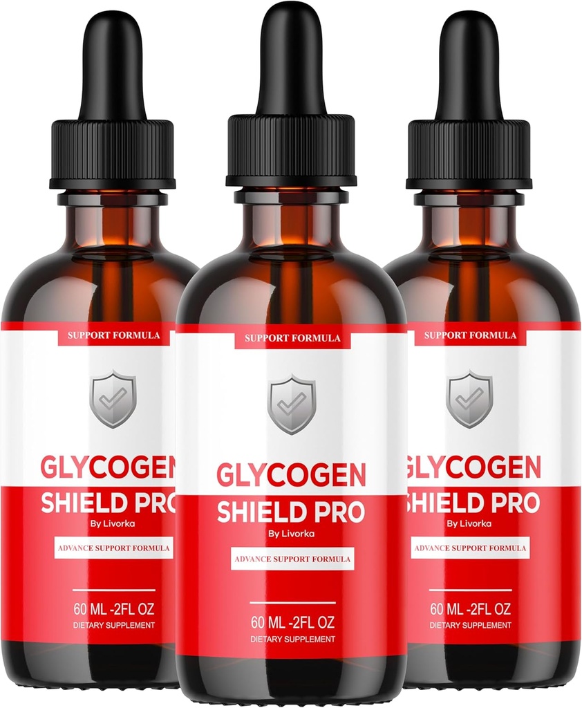 (3 Pack) Glycogen Shield Pro - Glycogen Shield Pro Drops, GlycogenShield Pro Drops, GlycogenShield Pro Support, Glycogen Shield Pro Support, Glycogen Shield Pro Supplement, 3 flessen voor 90 dagen