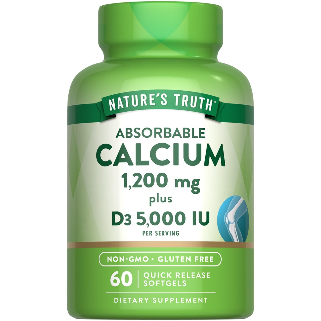 De waarheid van de natuur Calcium 1200 mg met vitamine D3 5000 IE 