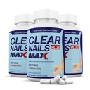 Justified Laboratories (3 Pack) Clear Nails Plus Max Pillen 40 Miljard CFU Probiotic ondersteunt sterke gezonde haarhuid Nails 180 Capsules