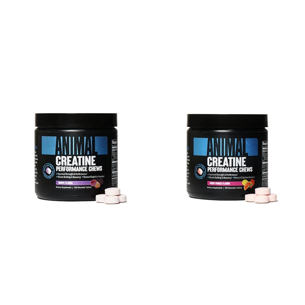 Animal Creatine Kauwtabletten - Enhanced Creatine Monohydraat met AstraGin om Absorptie & Creatine Kauwtabletten te verbeteren - Enhanced Creatine Monohydraat