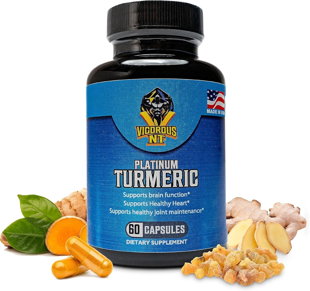 Krachtige NT Platinum Kurkuma supplement - 95% Curcuminoïden - 60 capsules