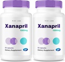 (2 verpakkingen) Xanapril Capsules, Xanapril voor betere slaap- en hersenverzorging, Xanapril Advanced Maximum Formula, Xanapril Herbal Supplement, Xanapril Pastillas Review (120 capsules)