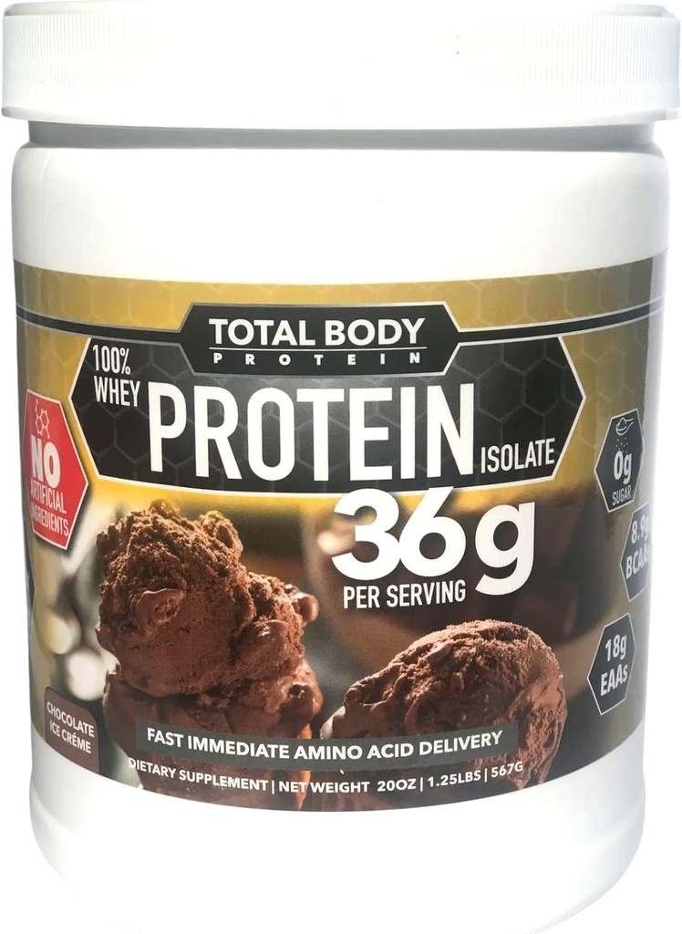 100% Wei Protein Isolaat-Geen Kunstmatige Ingrediënten-Gluten Vrij, Lactosevrij, Compleet Aminozuur Profiel-Ondersteunt Spiergroei & Recovery-36g Pure Protein Per Serving-