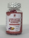 Lukaree Lever Reiniging Ontgifting & Reparatie Gummies - Melkdistel Silymarin, Dandelion, Artichoke Extract & Vlierbes - Geen suiker, Framboos smaak - 180 Tel.
