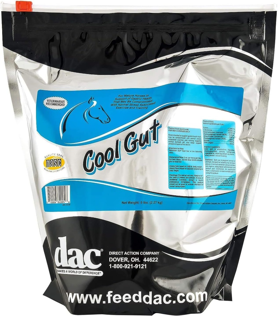 DAC Cool Gut, Ulcer behandeling voor paarden, 5 lb