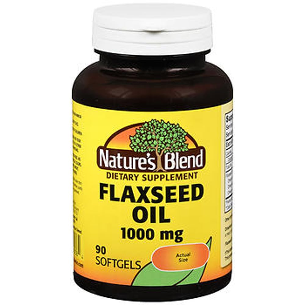 Nature's Blend Vlaszaadolie 1000mg Gelcaps 90 Ct