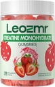 Creatine Monohydraat Gummies 5000mg voor mannen & vrouwen, Kauwtabletten Creatine Monohydraat Supplement(120 Telling)- Aardbei 120 Gummies