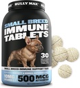 Bully Max Small Rash Hond Immune Support Tablets - Kauwbare Honden Multivitamine Immunity Booster Supplement Tabs voor Puppy & Adult Dogs - Pet Vitamines met Astaxanthine, Colostrum, Kurkuma - 30 tabletten
