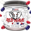 Red Wave Pre Workout Powder met Creatine voor mannen en vrouwen - Volledig gedoseerd supplement, Citrulline, Beta-Alanine, 300mg Blended Cafeine, Nootropics, Long Lasting Energy, 540 Gram (Fruity Jelly Bean)