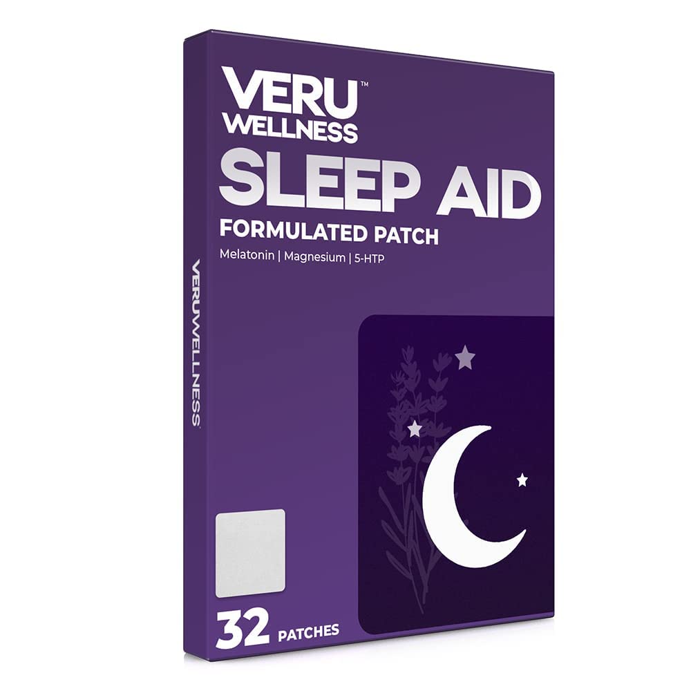 Natural Sleep Patch - Bevat Melatonine, 5-HTP & Magnesium - Tranquil Sleep & Jet lag - Vallen Slaap Sneller 