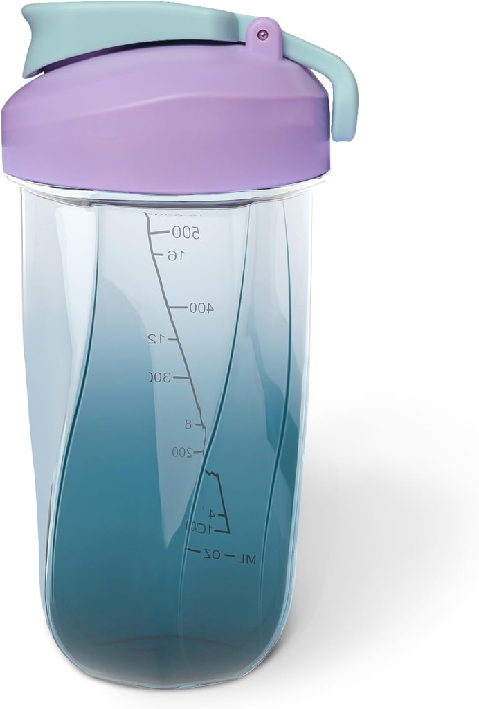 eiwit shaker fles Houdt tot 20oz, Geen Blending Ball of Whisk, BPA vrij,Portable Pre Workout Whey Protein Drinkbeker, Blender shaker fles voor het mengen van cocktails