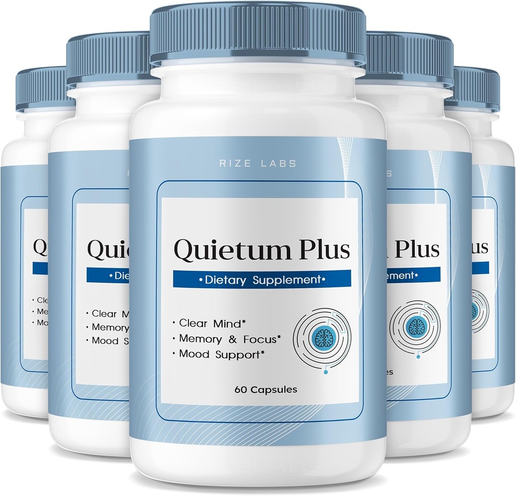 rize labs - Quietum Plus Tinnitus Relief Capsules Supplement, Geavanceerde formule Reduce Oorringen, Pillen om te ondersteunen Hoorfunctie (300 capsules)