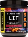 BEYOND RAW LIT V2 Clinical Strength Pre Workout Powder, Hits Harder, Grotere Pumps, Cafeïne, L-Citrulline, Creatine, Apple Crisp, 30 porties